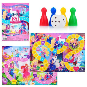 Игра с фишками. "Для малышей 2в1. Принцесса+Волшебные феи"