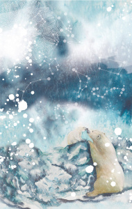 Бумага для декупажа рисовая 32*22см "За Полярным кругом"