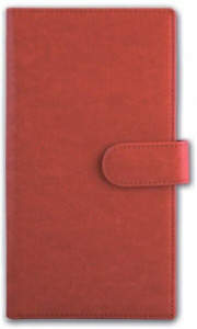 Органайзер-обложка "Сариф красный" 222*110мм, 2 осн.отд,1 угловой карм,4 прорез.карм., петля д/ручки