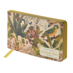 Еженедельник недат. А6  80л., мягк.обл., кож.зам. "Fauna. Джунгли"