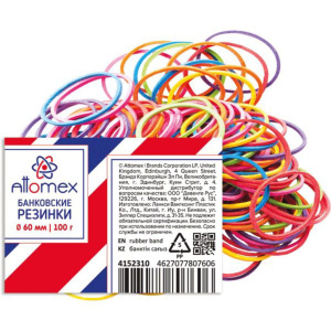 Резинки для денег  100гр., 60мм, цветные