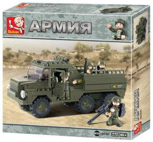 Конструктор пластм. Sluban "Армия.На фронт" 230 дет