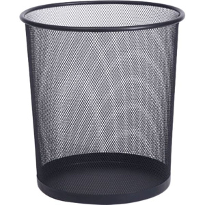 Корзина для мусора круглая сетчатая 22*26,5*28см железная, черная