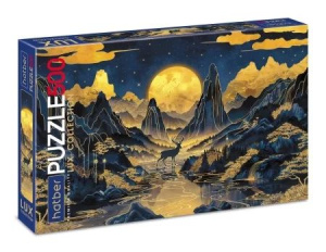 Пазлы  500 элементов  480*330мм. "LUX. Лунная ночь" мат.лам., 3Dфольга, Premium