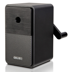 Точилка механическая 1 отв,  пласт.корпус.черная