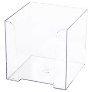Подставка под бумажный блок (90*90*90мм) прозрачная
