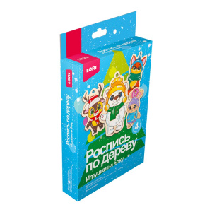 Роспись игрушки Игрушки на ёлку "Милые зверята" дерево 5+