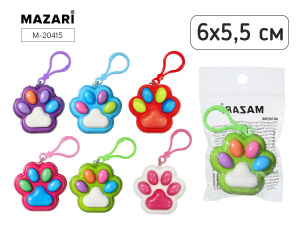 Брелок мягкий "Лапка" 6*5,5см