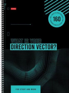 Тетрадь А4 7БЦ 160л кл. гребень Hatber "Главный вектор"глянц.лам., многоуров.перф., 4 разделит.