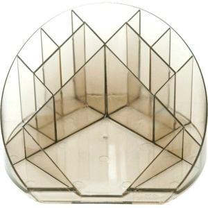 Подставка наст. "Simple"  с отд. под блок д/записей полупрозрачный дымчатый