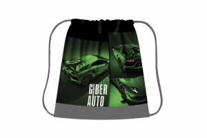 Мешок для обуви 1 отд, 490*410 "Зеленый спорткар"