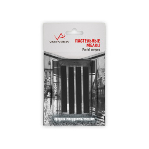 Пастель сухая 4шт  VISTA-ARTISTA черный