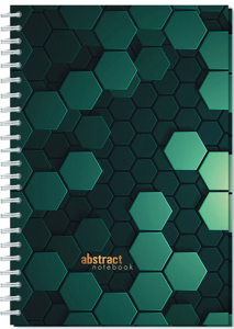 Блокнот А5 гребень 7БЦ  96л "Абстракция" кл.