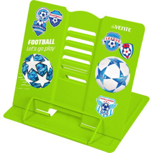 Подставка для книг "Play Football" 21*19см полностью металл, зеленая