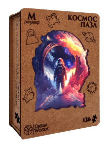 Пазлы фигурные 126 элемента 230*200мм  "Космос"