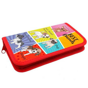 Пенал 1 отд. (190*110*27) молния, лам.картон "Щенячий комикс"