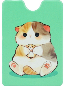 Обложка для пропуска/проездного "Пушистые друзья" ПВХ