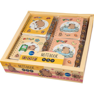 Блокнот А7  64л. "Капибара" лин., с разделителями