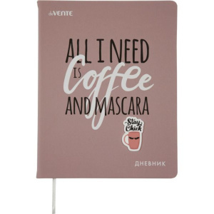 Дневник универсальн. обл. кожзам  "Chic Style. Stay Chick" гибкий пер. , печать шелк, аппликац., 48л