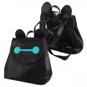 Рюкзак молодёжный  31х27х11, чёрный с бирюзовым, КОЖЗАМ