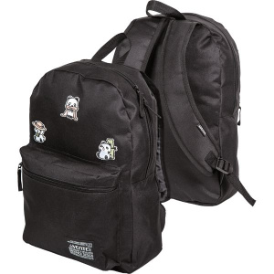 Рюкзак подростковый 40*29*17см deVENTE "Panda" , 1 отд, 1 пер.карм, вышивка, черный