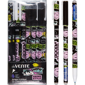 Ручка гелевая стираемая deVENTE "Anime Style" синяя, 0,5мм