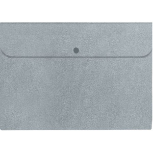 Папка  6 отд. на кнопке, Glitter Shine серебро