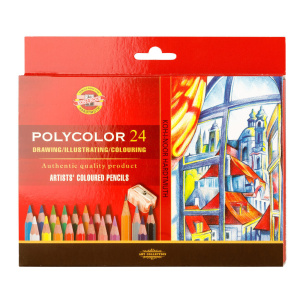 Карандаши цвет. 24цв "Polycolor" художестенные