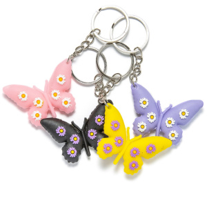 Брелок "Бабочки" 5*4см ПВХ