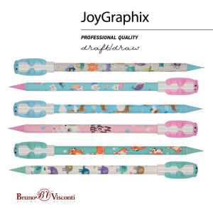 Карандаш механический BV JoyGraphix. Обнимашки 0,5мм, 6 видов