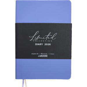 Ежедневник дат. 2026г А5 deVENTE Nobile 336стр.,сиренево-голубой, мягк. обл., кожзам, ляссе