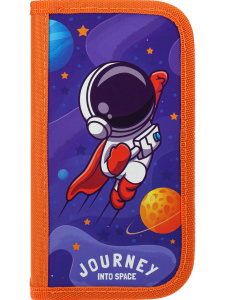 Пенал 3 отд. (190*105*55) молния, лам.картон "Космический герой"