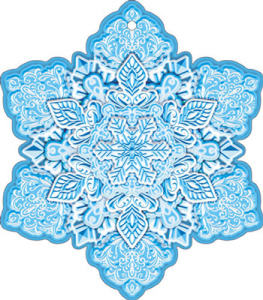 Вырубная фигурка 8*8см "Снежинка"