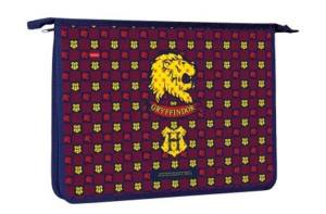 Папка д/труда А4 (340*245*75) 2отд. молния сверху, пластик "Гарри Поттер"