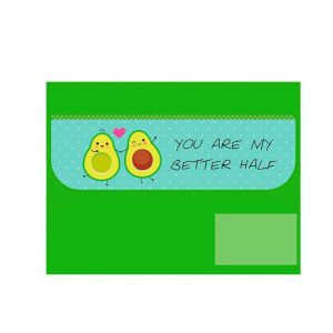 Папка для труда А4 1 отд. липучка, с ручками Половинки