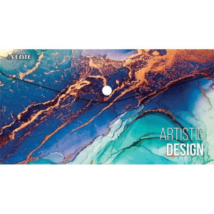 Конверт на кнопке  с рисунком 260*140 мм  Marble 0,15мм, travel-size