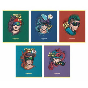 Тетрадь А5 48л кл. Альфа-Тренд "Виртуальная реальность" твин УФ-лак, белизна 100%