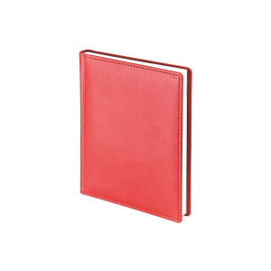 Ежедневник недат. А6 136л., тв.пер., иск.кожа "Velvet. Красный" софт-тач, ляссе