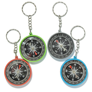 Компас 40 мм. круглый, пластик, брелок
