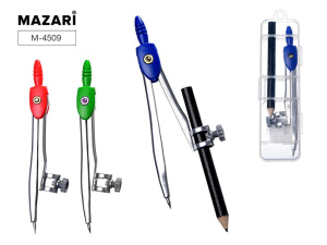 Готовальня MAZARI 2 предмета в пластиковой упаковке, европодвес