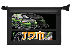 Папка д/труда А4 (325*230*100) 1отд. молния сверху, пластик "Японское авто"