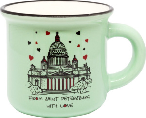 Кружка фарфор.мал.под эмаль "From SPb with love. Исаакий"