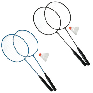 Набор для бадминтона в сетке (ракетка 2шт, волан), металл, пластик