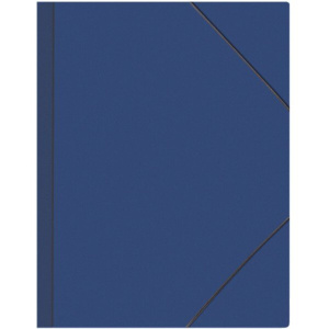 Папка на резинке А4 0,45мм синяя