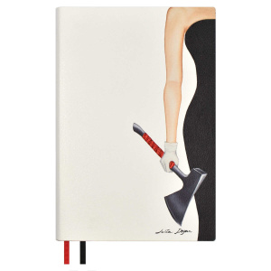 Ежедневник недат. А5 160л., кож.зам., мягк.пер. "Наппа Юлия Доган. Crisis exiting" тиснен., ляссе