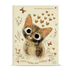 Тетрадь А5 80л кл. на кольцах Альт "Любовь как она есть"