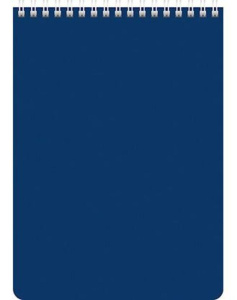 Блокнот А5  60л  "Однотонный. Синий" гребень