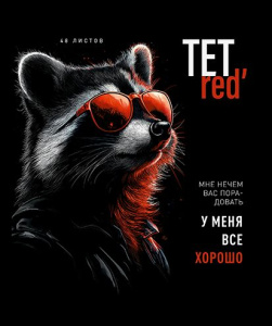 Тетрадь А5 48л кл. ПЗБМ "ТетРед" мат.лам., выб.УФ-лак, конгрев