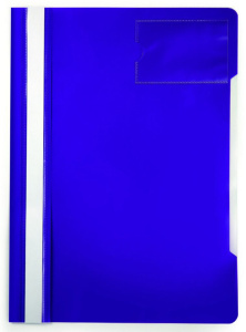 Скоросшив. пласт. прозр. верх. + карман для визиток, фиолетовый