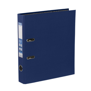 Регистратор А4  50мм PVC, Classic, синий, карман